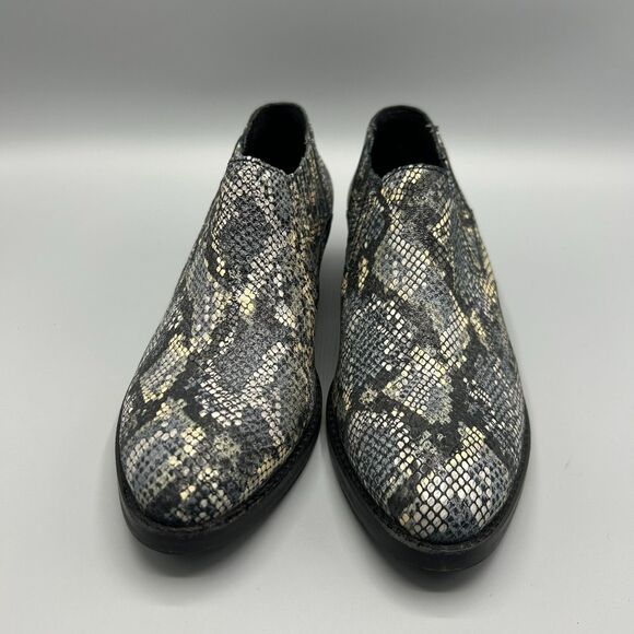 Skechers Memory Foam Leather Cowboy Western Ankle Booties Women Size 6.5 - Picture 3 of 12